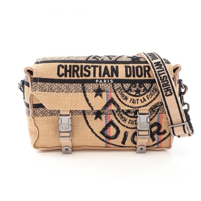 ディオール Dior ディオールキャンプ ショルダーバッグ バッグ ジュート レディース ベージュ系 / ブラック系 【中古】