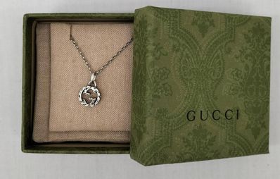GUCCI Interlocking G Pendant Necklace