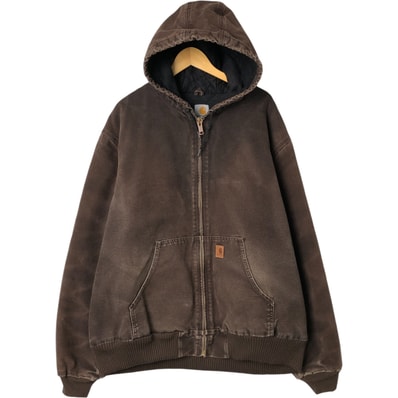 古着 カーハート Carhartt アクティブジャケット ダックフルジップパーカー メンズXXL相当/eaa550105