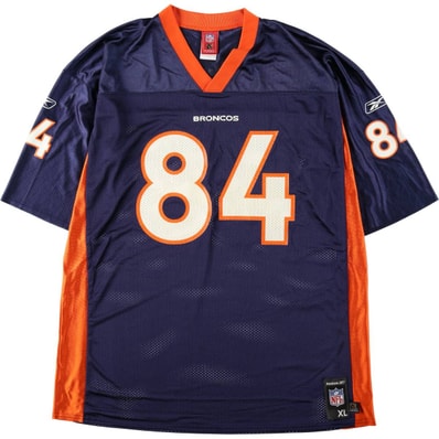 古着 リーボック Reebok NFL DENVER BRONCOS デンバーブロンコス メッシュ Vネック ゲームシャツ フットボールシャツ メンズXL相当/eaa643264