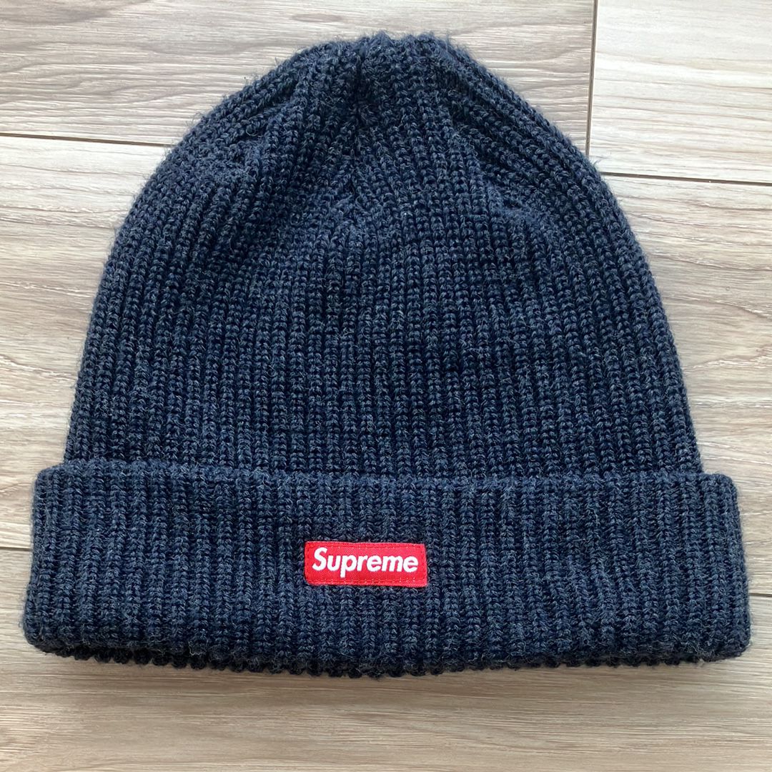 シュプリーム ビーニー ネイビー 