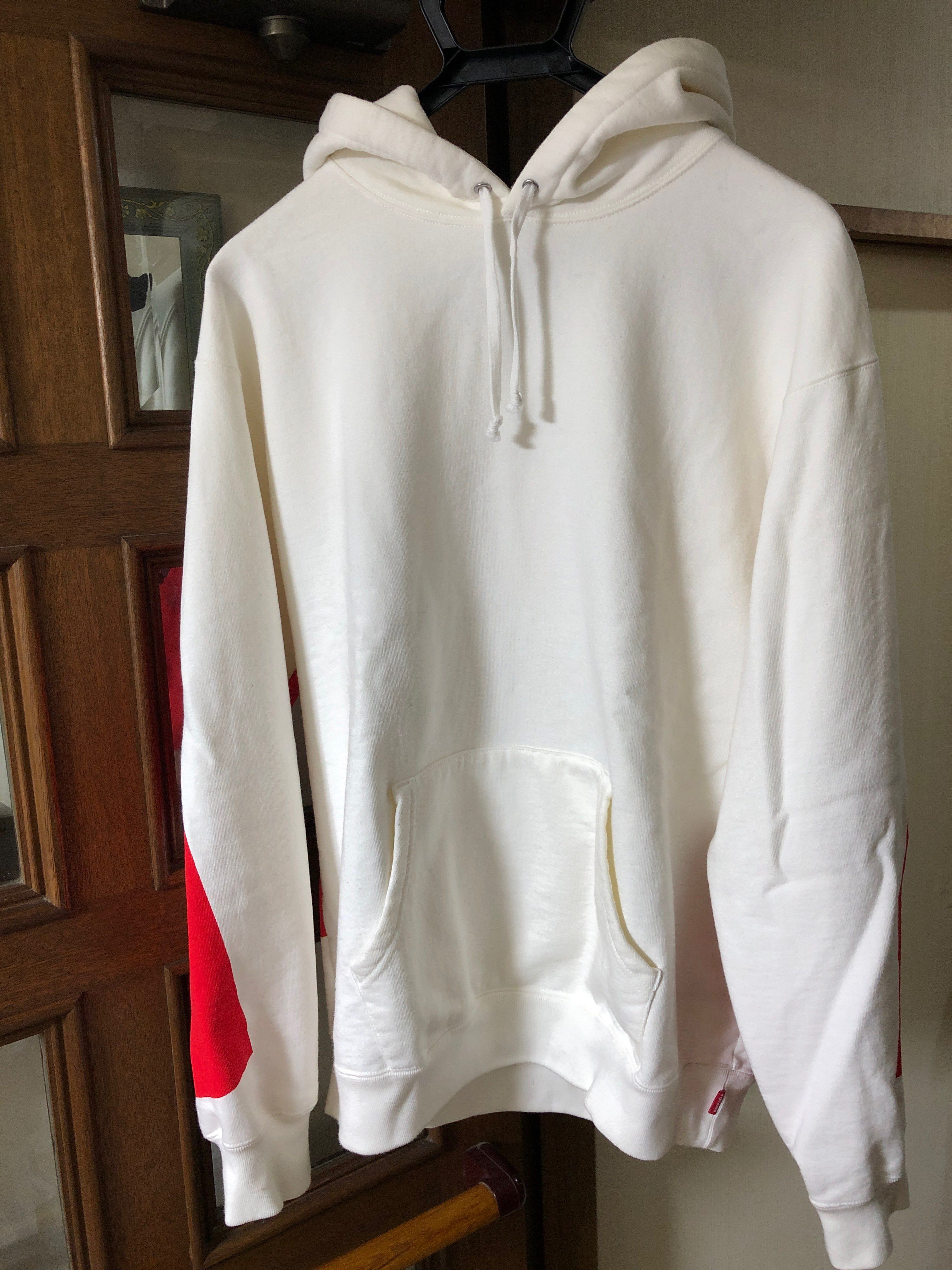 Supreme Big Logo Hooded Sweatshirt "White"