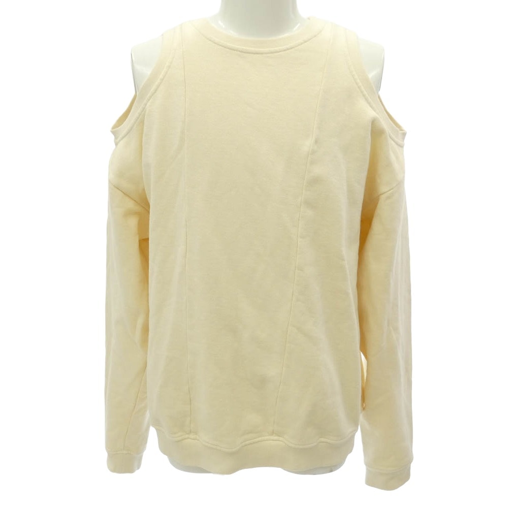 MAISON MARGIELA メゾンマルジェラ S51GU0080 ショルダーレス クルーネック 長袖 肩あき スウェット オフホワイト系 XS【中古】