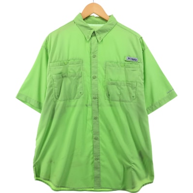 古着 コロンビア Columbia PFG ボタンダウン 半袖 フィッシングシャツ メンズS相当/eaa557868