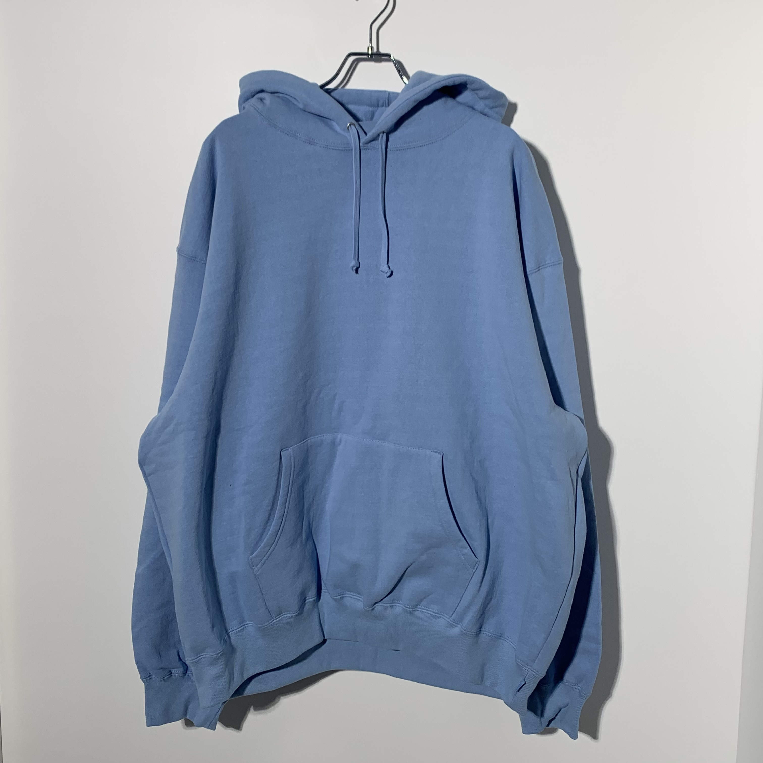 Supreme Satin Applique Hooded Sweatshirt "Light Blue" (24FW)