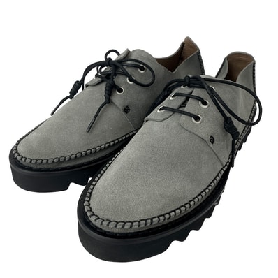 TOGA トーガ スニーカー AJ1134 Grey Suede Oxfords グレー スエード オックスフォーズ ローカット シューズ グレー系 ブラック系 41【極上美品】【中古】