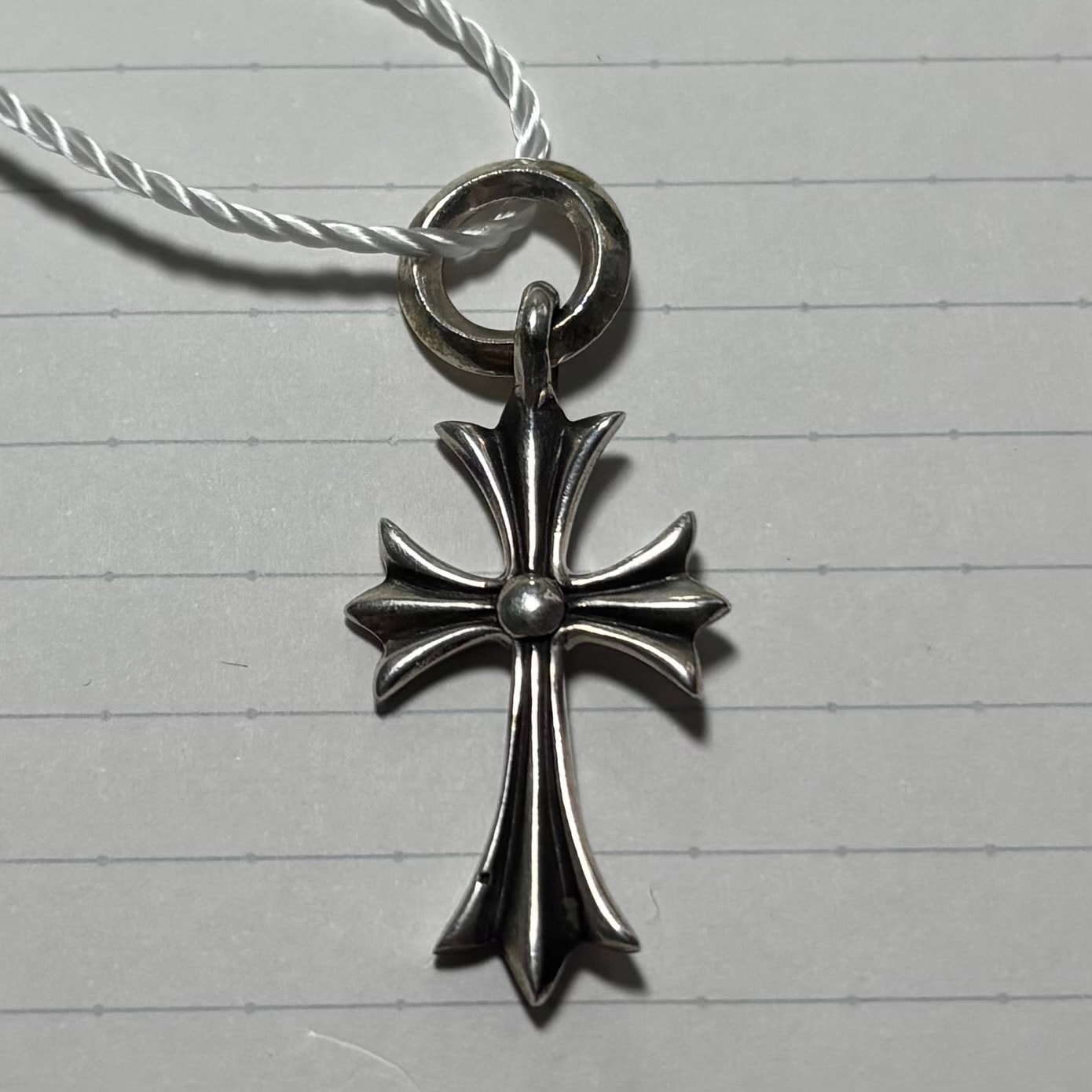 Chrome Hearts Tiny CH Cross Charm "Silver"