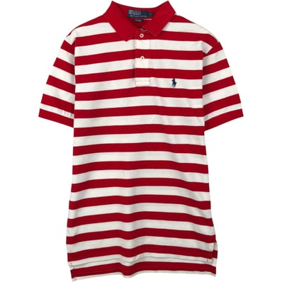 古着 ラルフローレン Ralph Lauren POLO by Ralph Lauren 半袖 ボーダー ポロシャツ メンズS相当/eaa635241