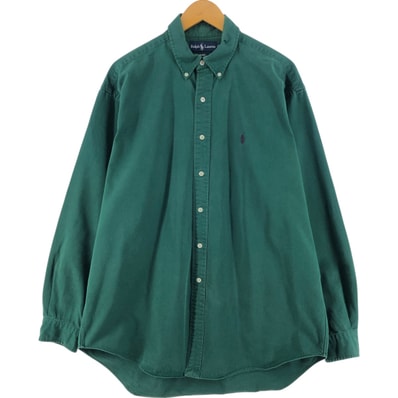 古着 ラルフローレン Ralph Lauren BLAKE 長袖 ボタンダウン コットンチノシャツ メンズL相当/eaa527805