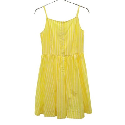 POLO RALPH LAUREN ポロラルフローレン ストライプ キャミワンピース 10 イエロー