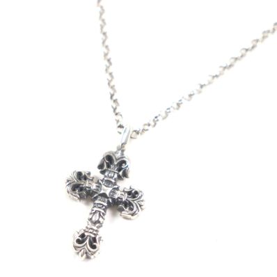 クロムハーツ ネックレス タイニーフィリグリークロスチャーム シルバー メンズ