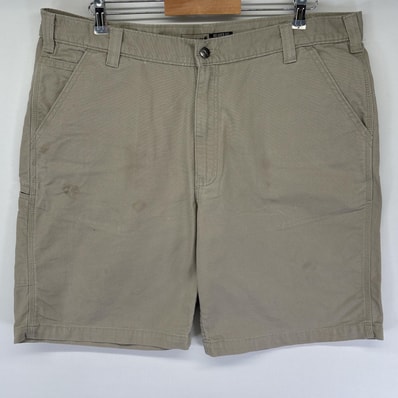 古着 カーハート Carhartt ショートパンツ ダック地 ペインター ワーク ショーツ ハーフパンツ 短パン 半ズボン w40 グレー系 メンズ