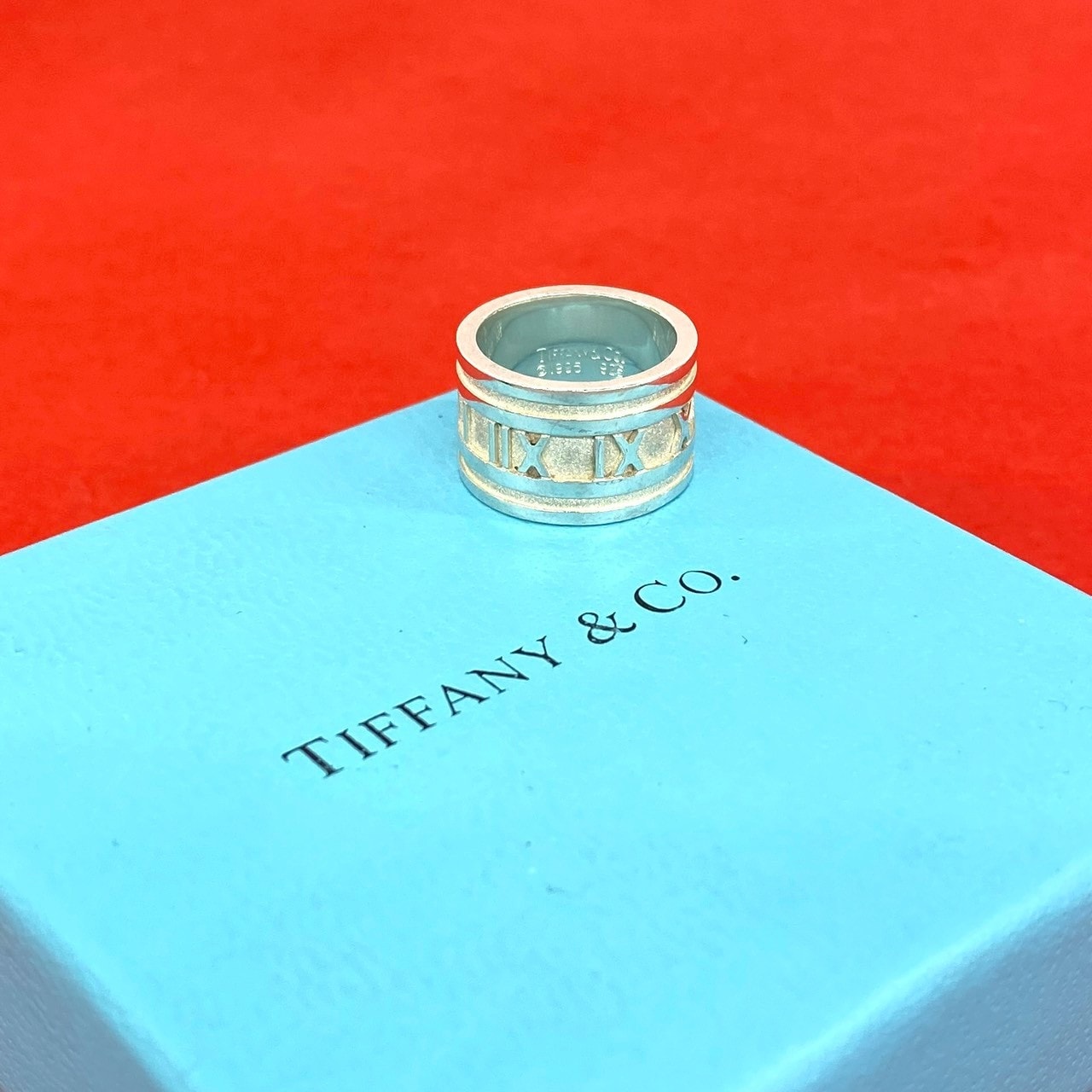 TIFFANY&Co. ティファニー ワイド アトラス リング シルバー925 リング・指輪 8.5号 シルバー
 74588