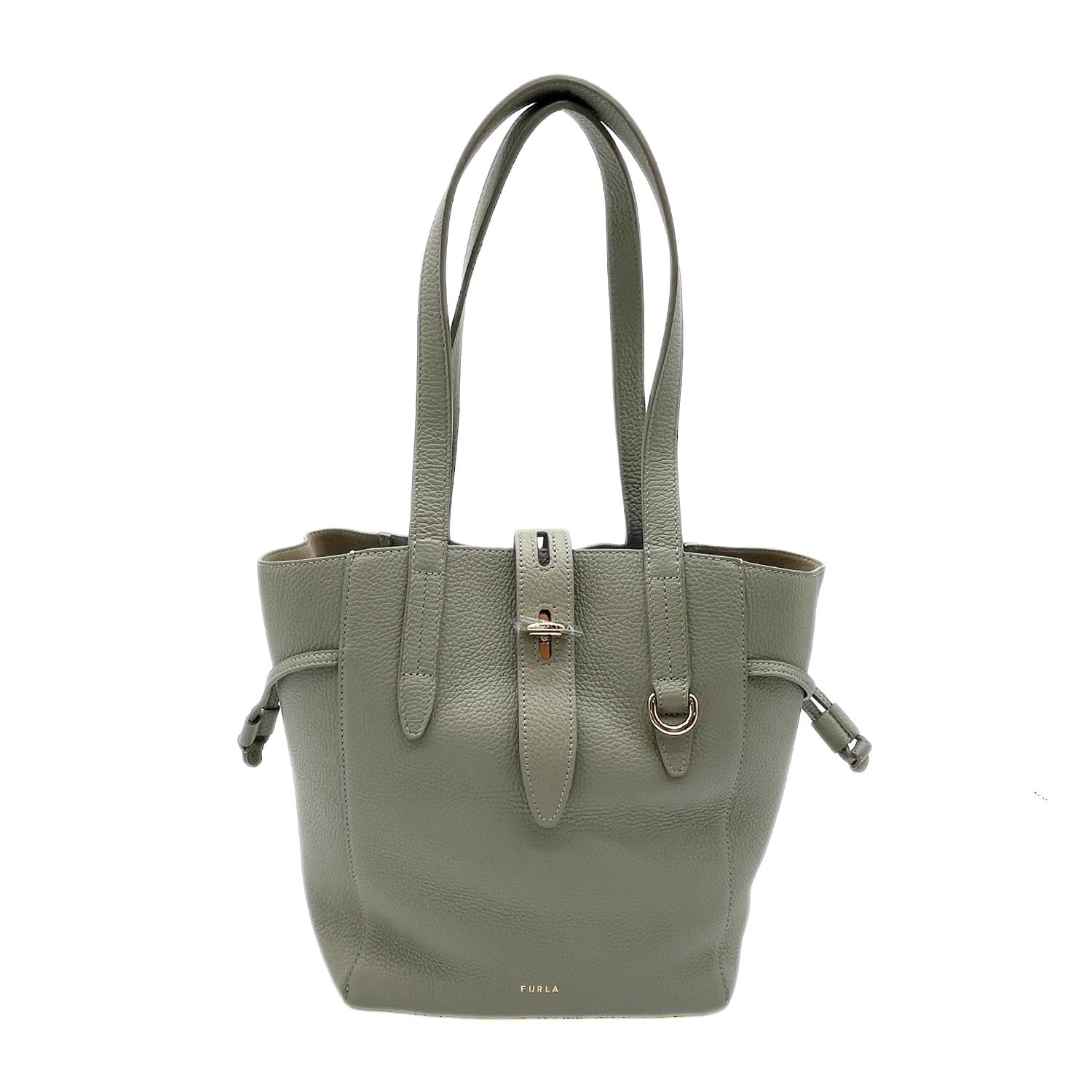 Furla フルラ NET トートバッグ
レザー グレー レディース
【中古】