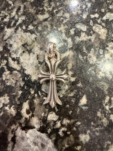 Chrome Hearts CH Cross Small W Bale "Silver"