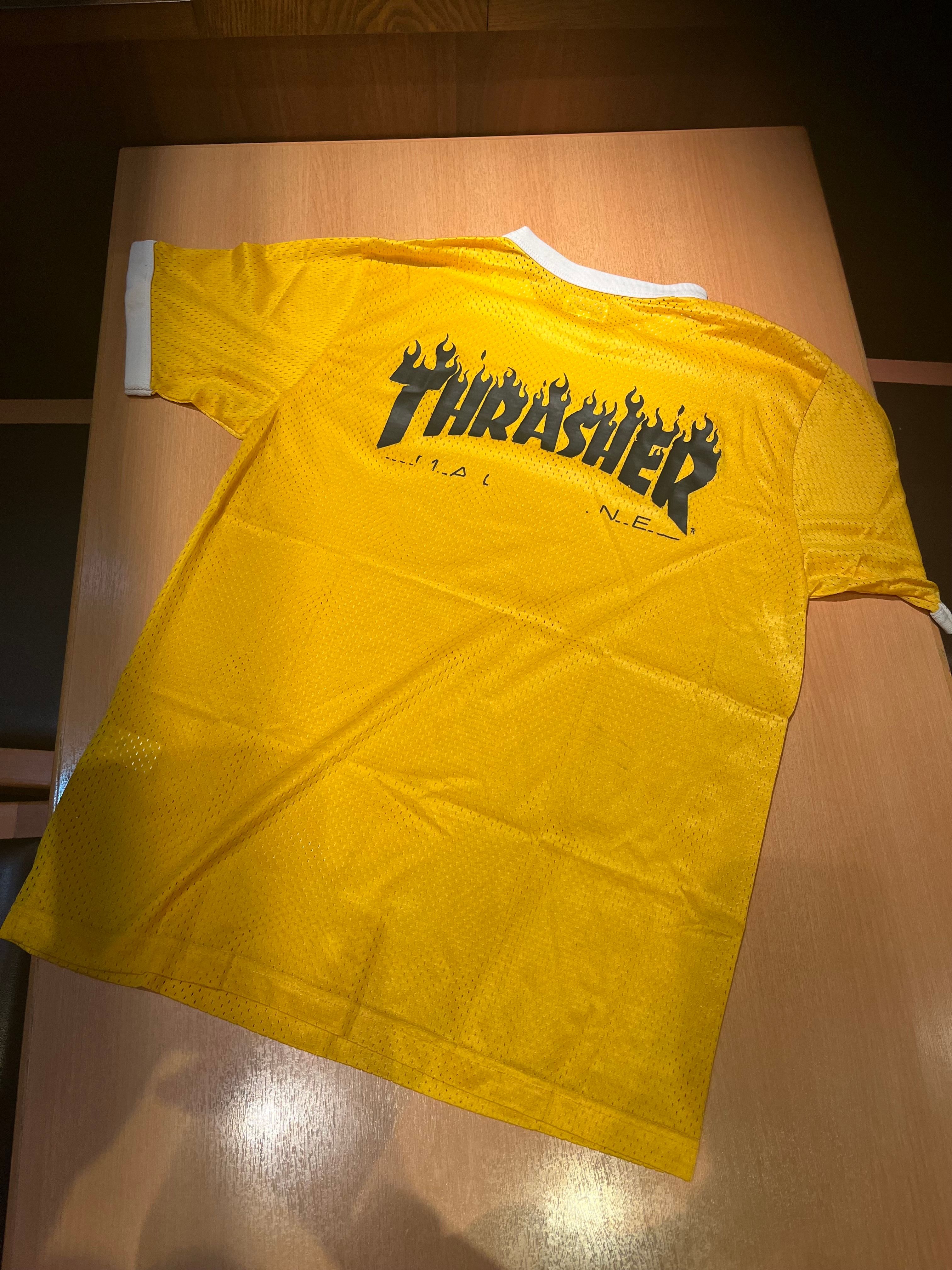 Supreme Thrasher Mesh Crewneck "Yellow"