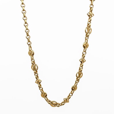 LOUIS VUITTON ルイ・ヴィトン コリエ クレイジー イン ロック ネックレス
モノグラム フラワー リンクチェーン M00371 メタル ゴールド ユニセックス
【中古】