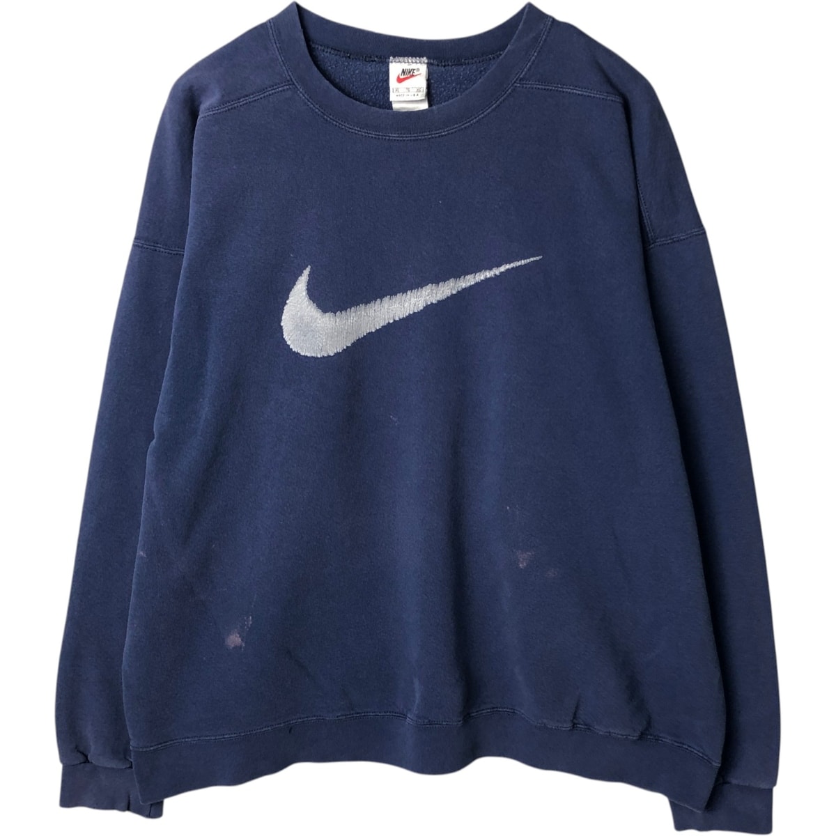 古着 90年代 ナイキ NIKE ロゴスウェットシャツ トレーナー USA製 メンズXL相当 クルーネック(丸首) ヴィンテージ/eaa635073