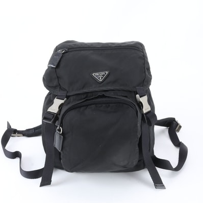 ■美品 プラダ テスート ナイロントライアングルロゴリュックサック