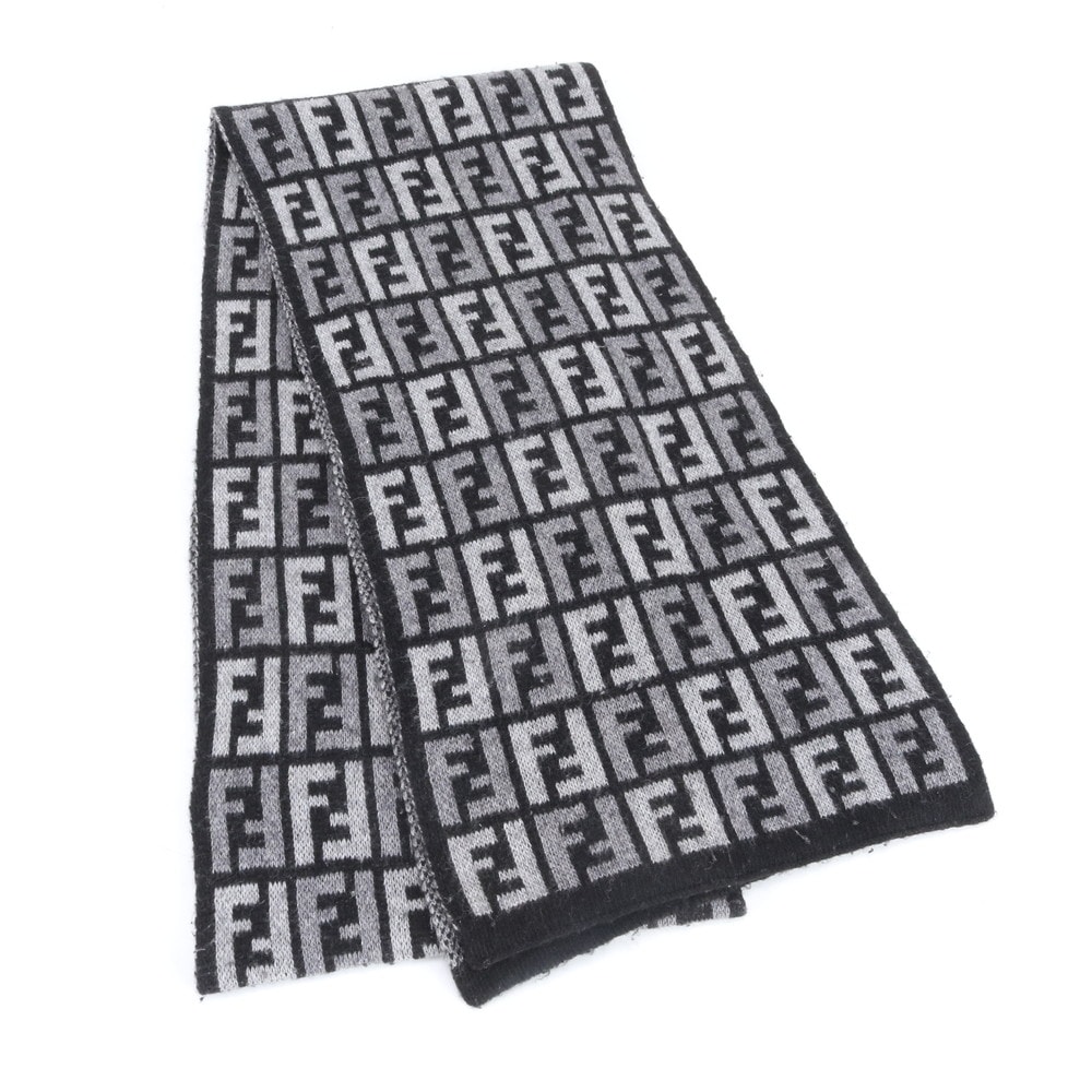 ■美品 フェンディ ズッカFF 柄 ファッション おしゃれマフラー