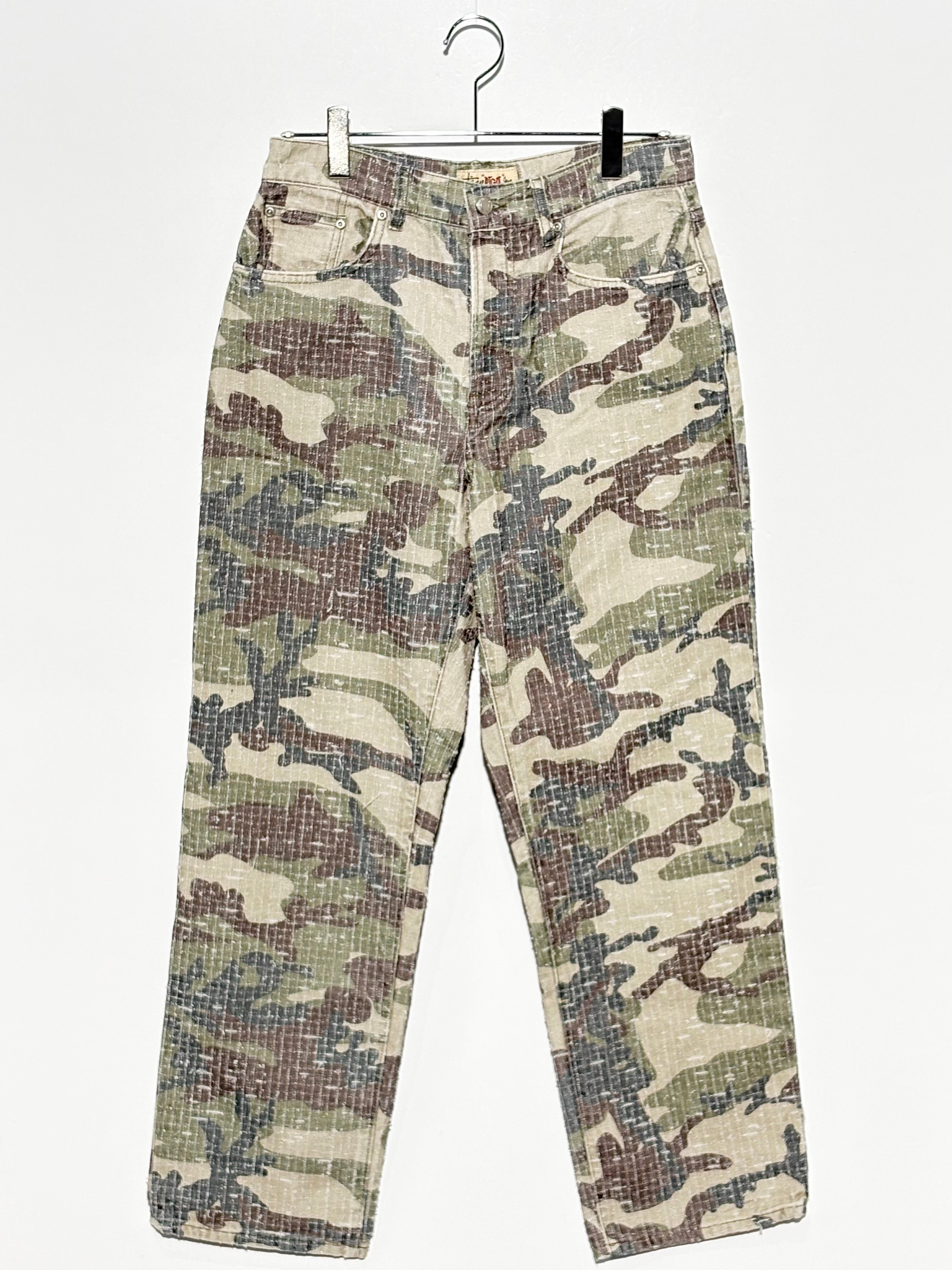 Stussy Big OL Jean Camo Canvas Needlepunch "Woodland Camo"