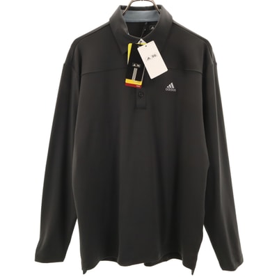 未使用 adidas アディダス 長袖 ポロシャツ L ブラック ゴルフ