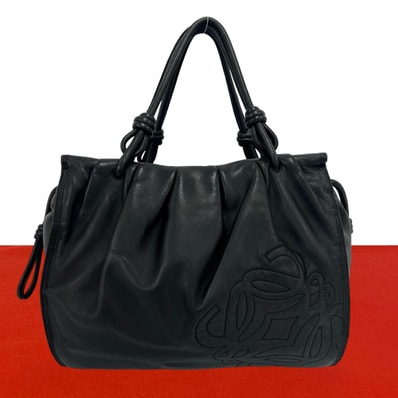 LOEWE ロエベ アナグラム ロゴ レザー トートバッグ ブラック
39766