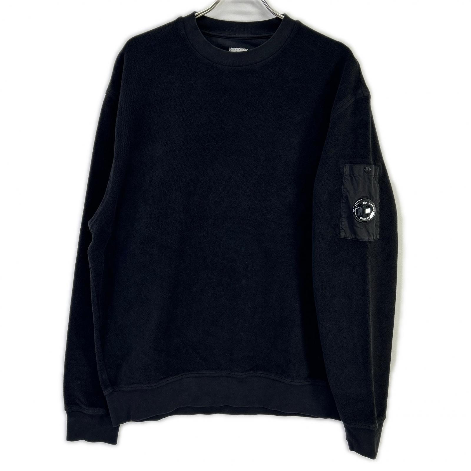 シーピーカンパニー 19CMSS249A 25AW ブラック 裏起毛クルーネックスウェットシャツ