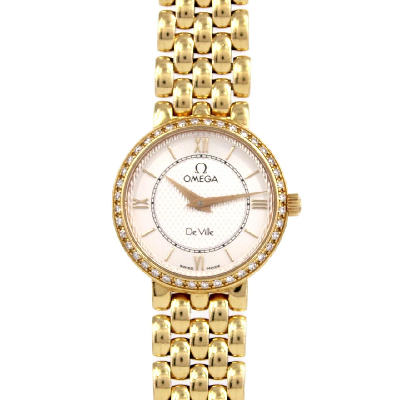 【ノーメンテナンス還元価格】オメガ デ・ヴィル YG/D YG クォーツ