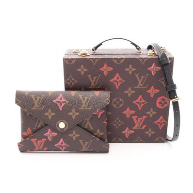 ルイ・ヴィトン LOUIS VUITTON モバイルボックス モノグラムフォーリンラブ 2WAY ハンドバッグ バッグ PVCコーティングキャンバス レザー モノグラム・フォーリンラブ モノグラム・フラージュ レディース ブラウン系