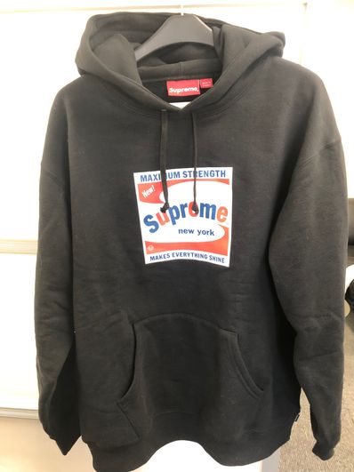 Supreme Shine Hooded Sweatshirt "Black"