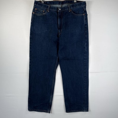 古着 リーバイス Levi's デニムパンツ 550 ジーパン テーパード 大きいサイズ ジップフライ ビッグサイズ インディゴ w42 L32 ブルー メンズ
