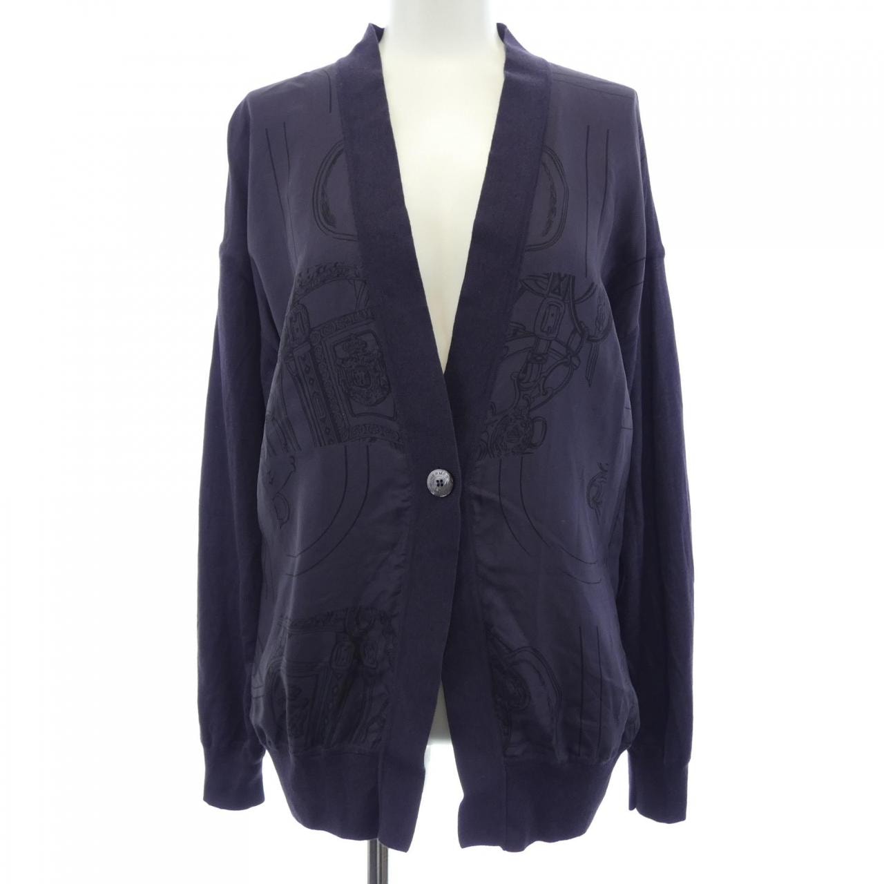 エルメス HERMES 4H2827DL ツイルレーヌ カーディガン