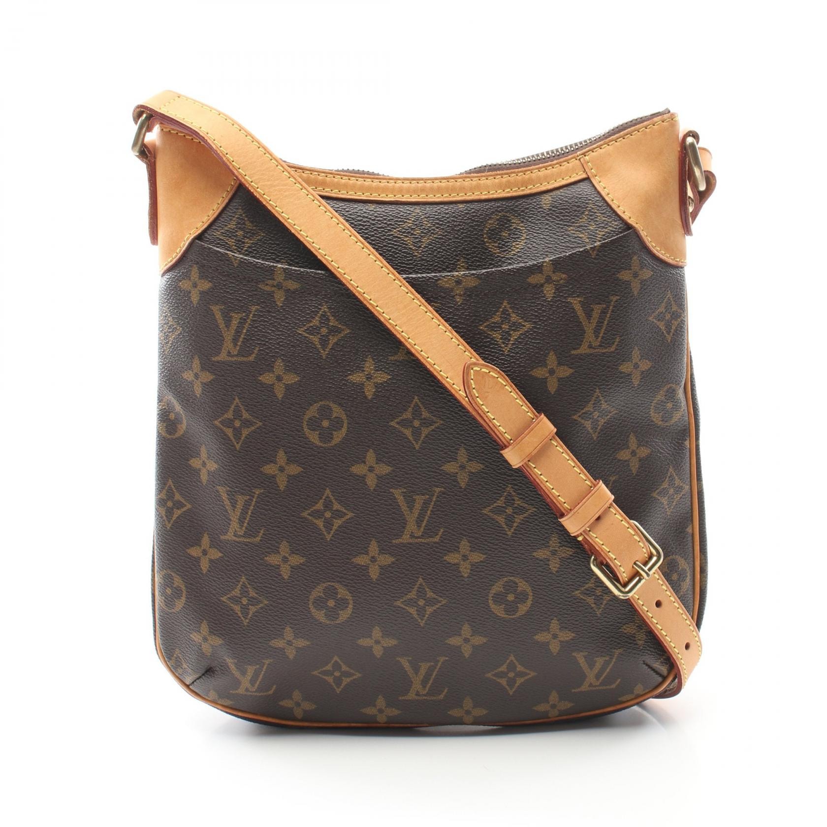 ルイ・ヴィトン LOUIS VUITTON オデオンPM ショルダーバッグ バッグ PVCコーティングキャンバス レザー モノグラム レディース ブラウン系 M56390 【中古】
