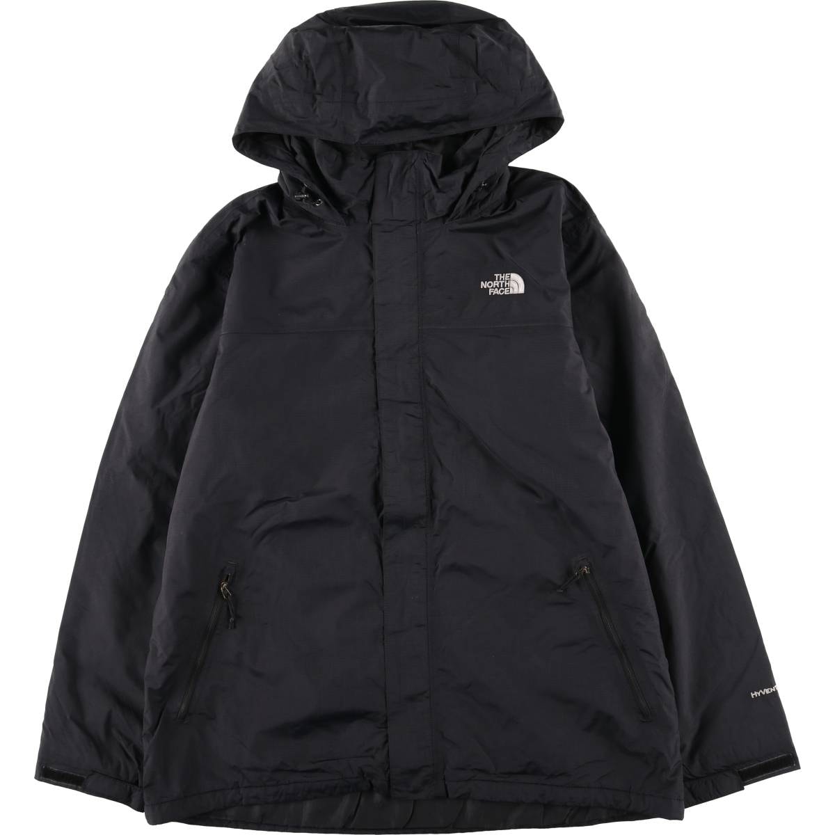古着 ザノースフェイス THE NORTH FACE HYVENT ハイベント リップストップ 中綿マウンテンパーカー シェルジャケット パファージャケット メンズXL相当/eaa606429