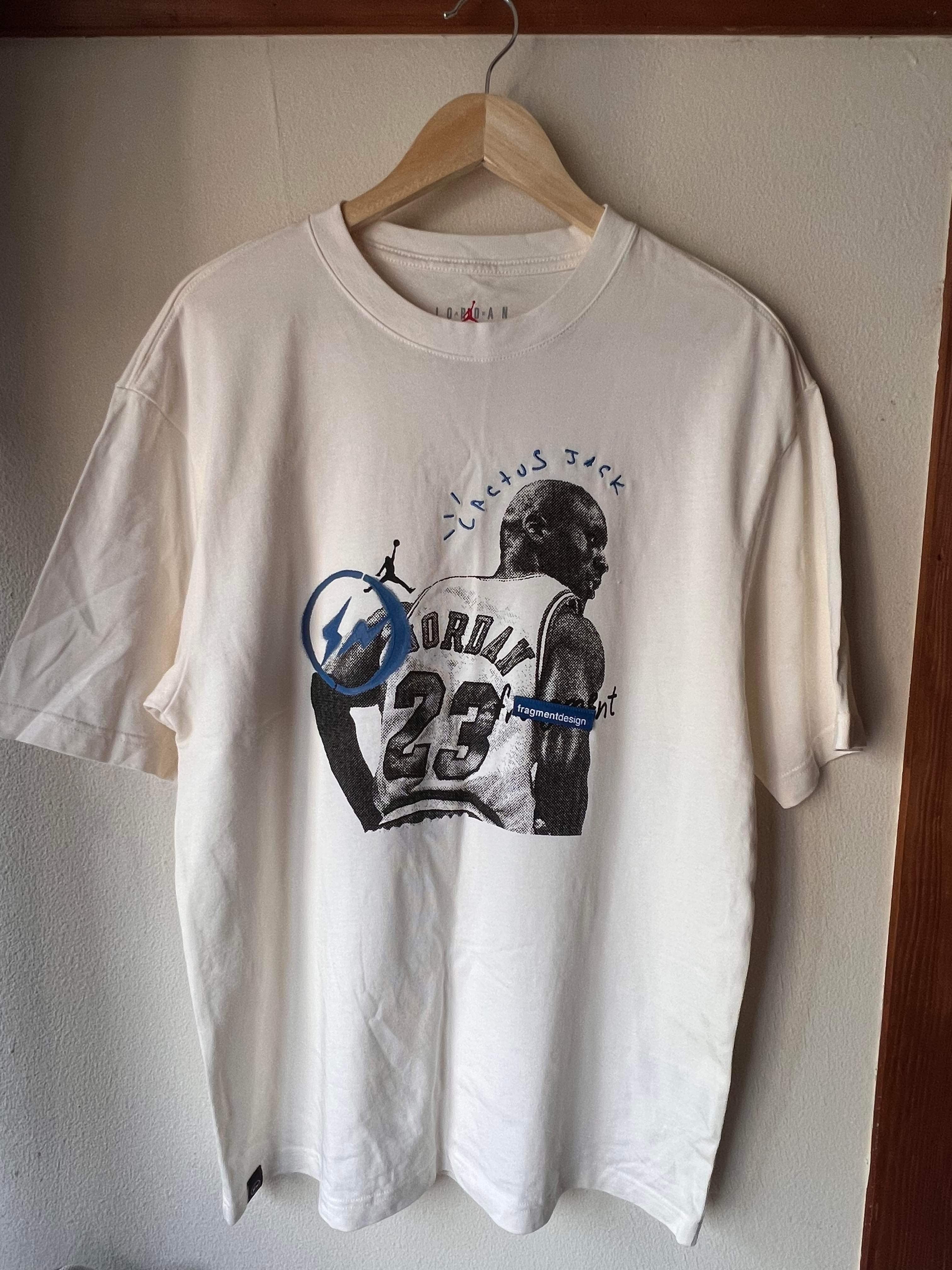 Air Jordan Travis Scott Fragment Tee "White"