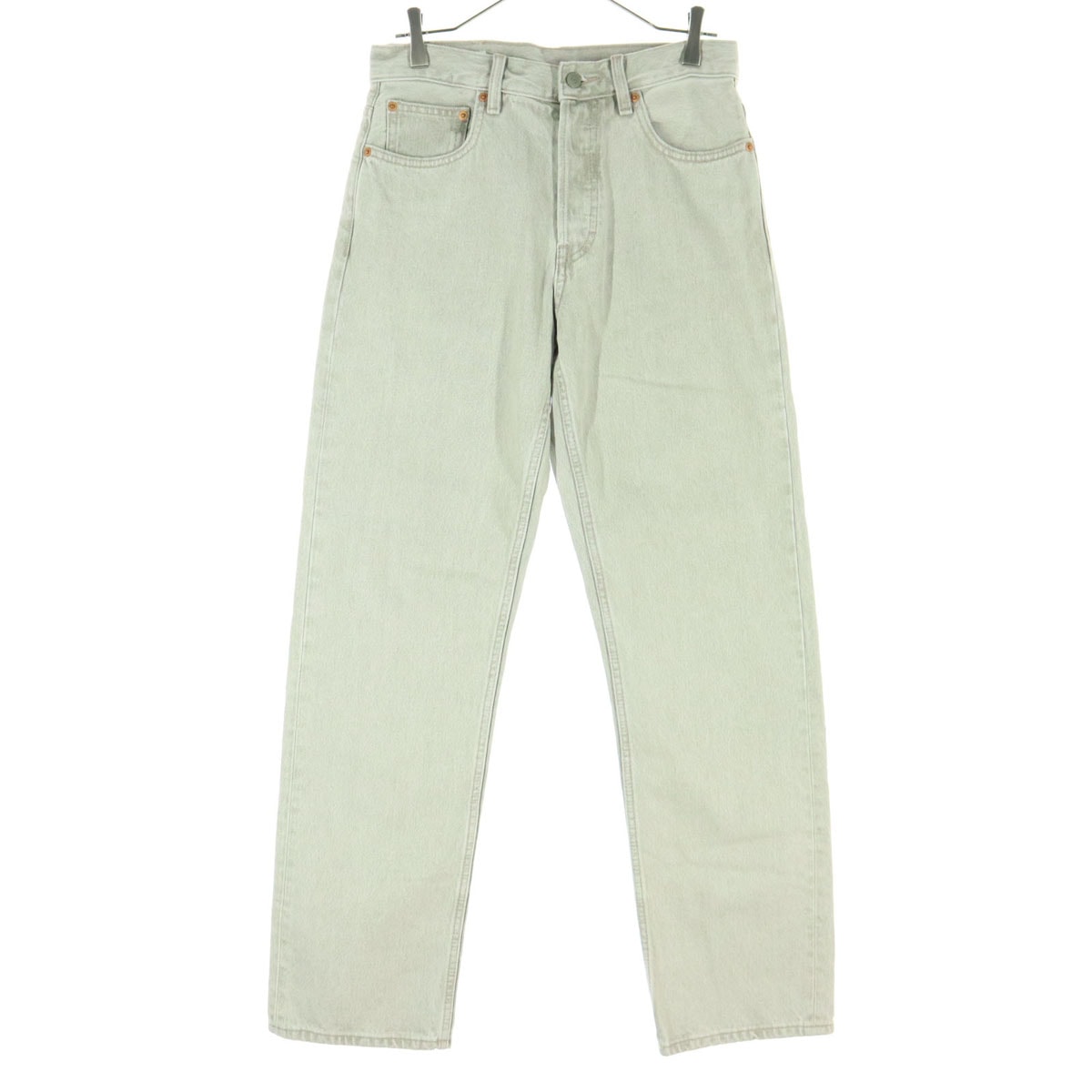 美品 ZARA ザラ デニムパンツ 36 ライトグレー