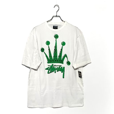 STUSSY crown print Tee White