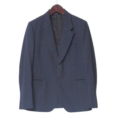 Paul Smith ポール・スミス テーラードジャケット サイズXL チェック シングル ブレザー 2B ブランド古着【中古】20250711/RA5424