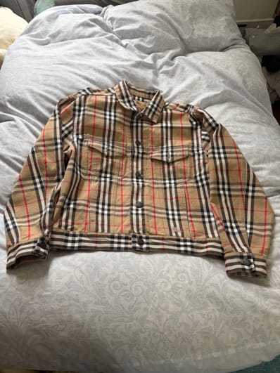 supreme Burberry デニムジャケット