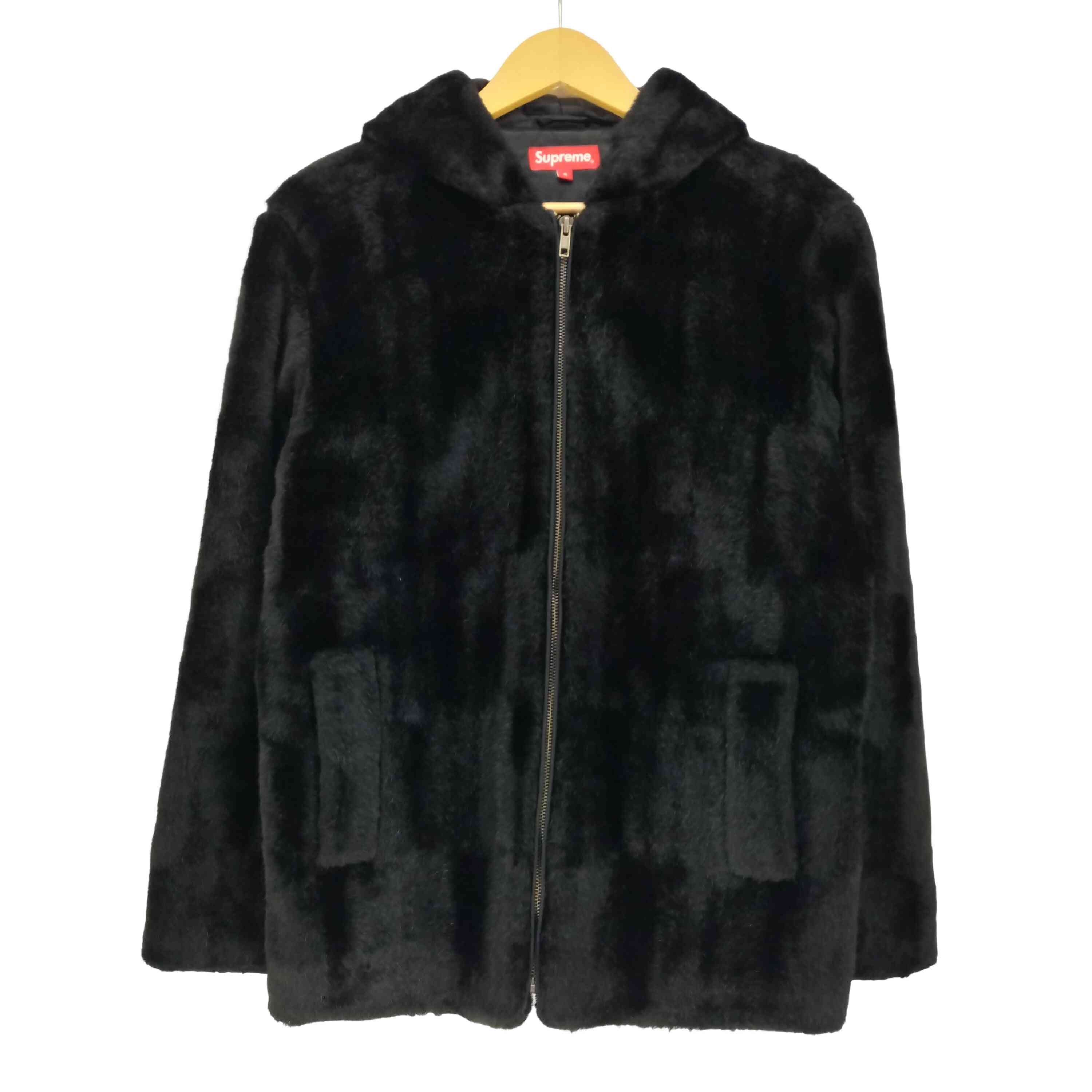 15aw Faux Fur Hooded Zip Jacket フェイクファージャケット【1140604563972】