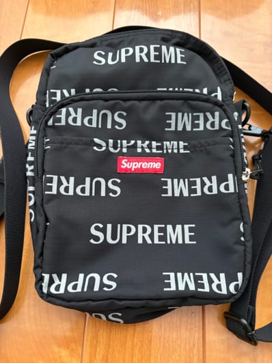 Supreme 3M Reflective Repeat Shoulder Bag "Black"