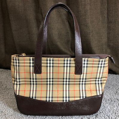 Burberry Nova Check Pattern Tote Bag