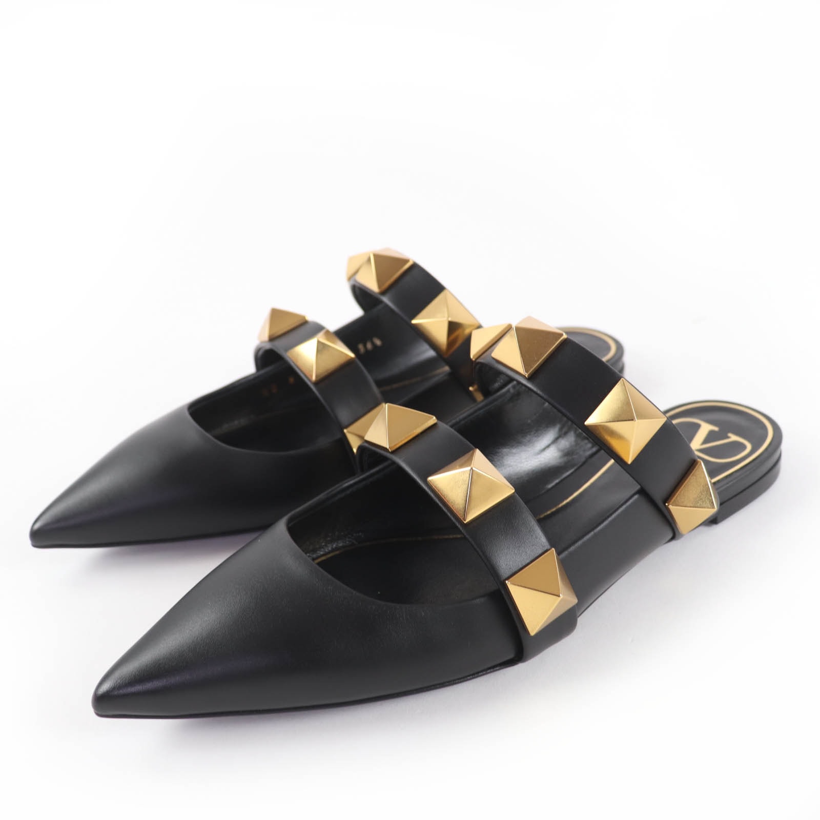 未使用品 ヴァレンティノガラヴァーニ ミュール ブラック レディース 36.5