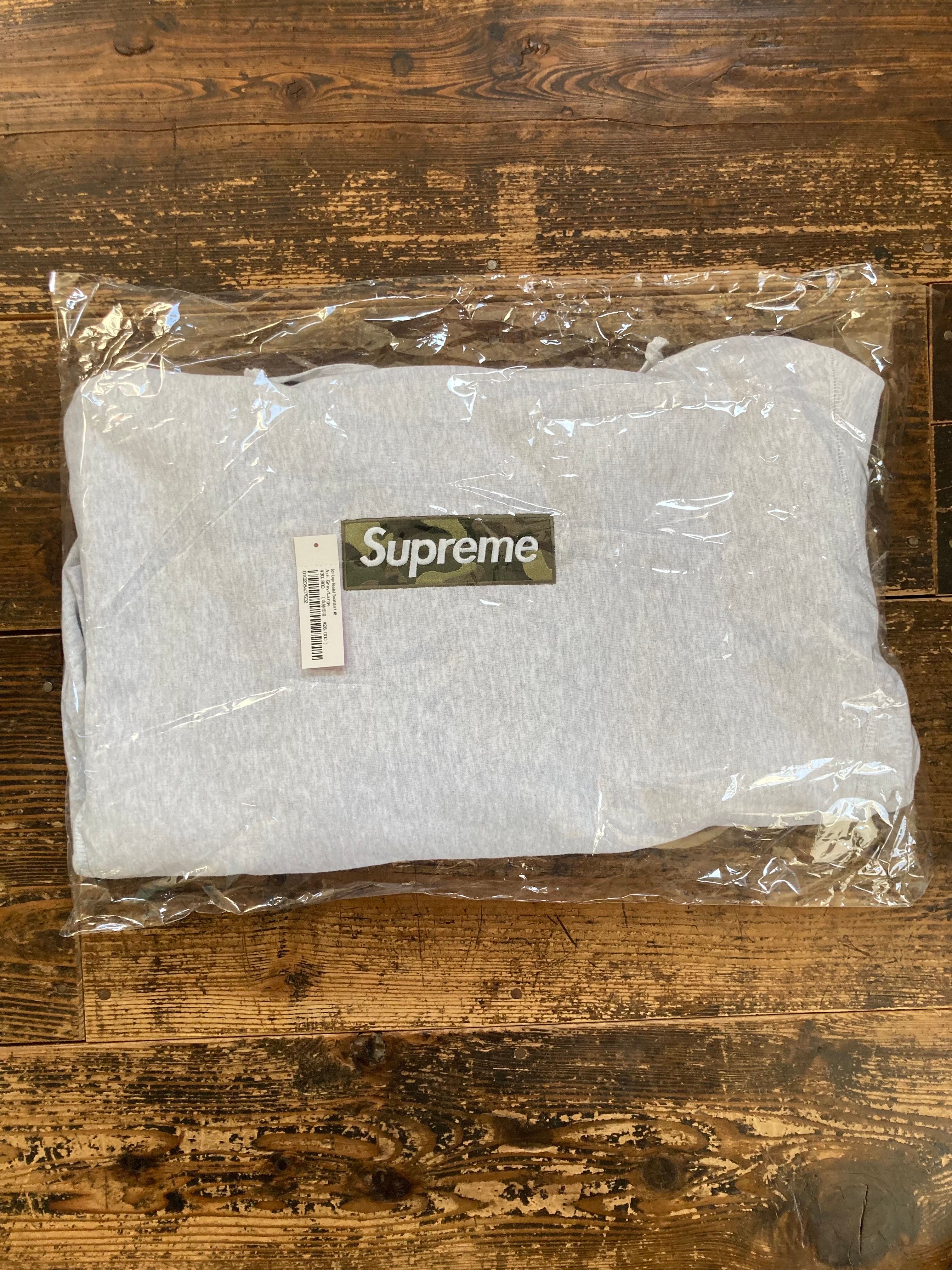 Supreme Box Logo Hooded Sweatshirt "Ash Grey" (23FW)