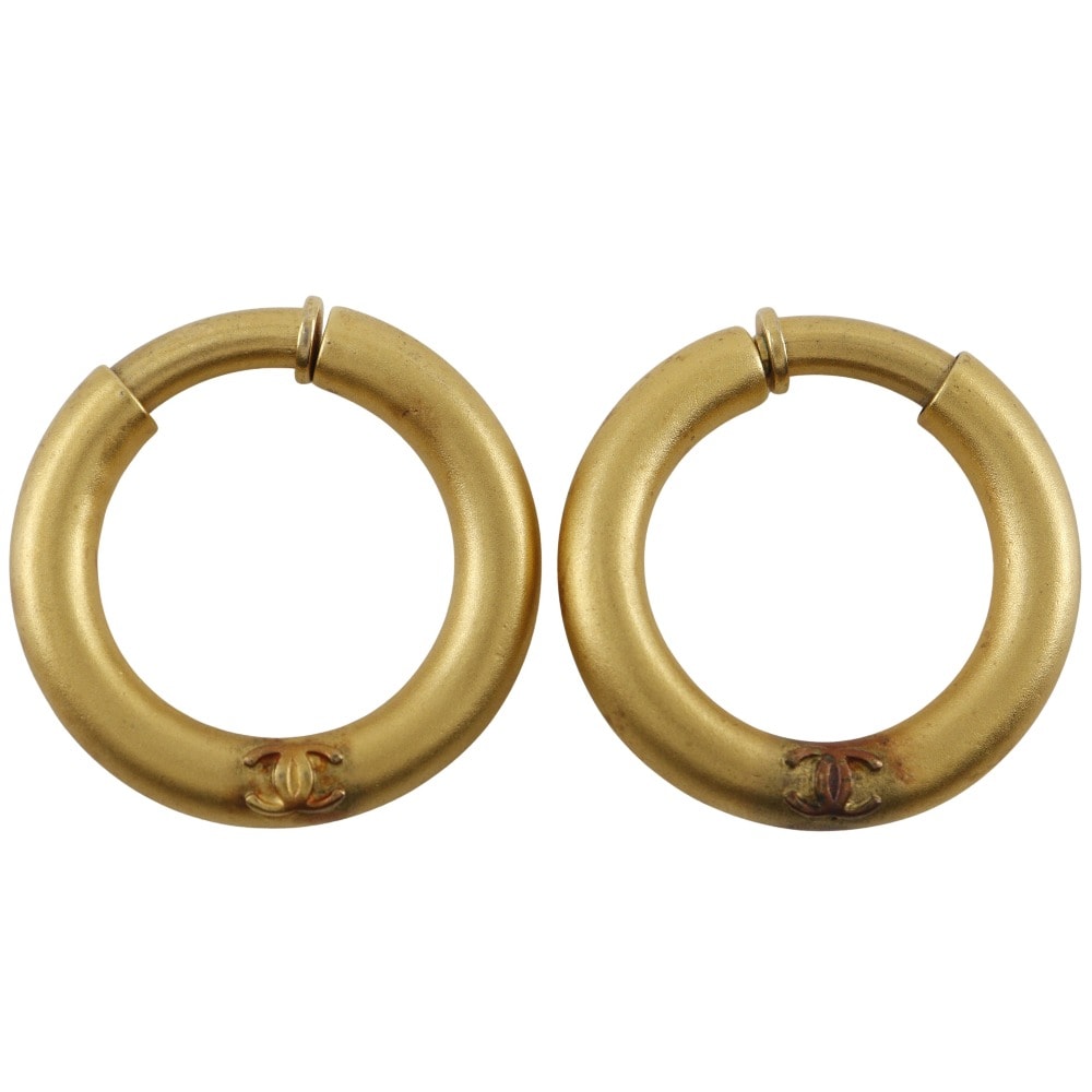 シャネル ココマーク ループ ヴィンテージ レディースイヤリング