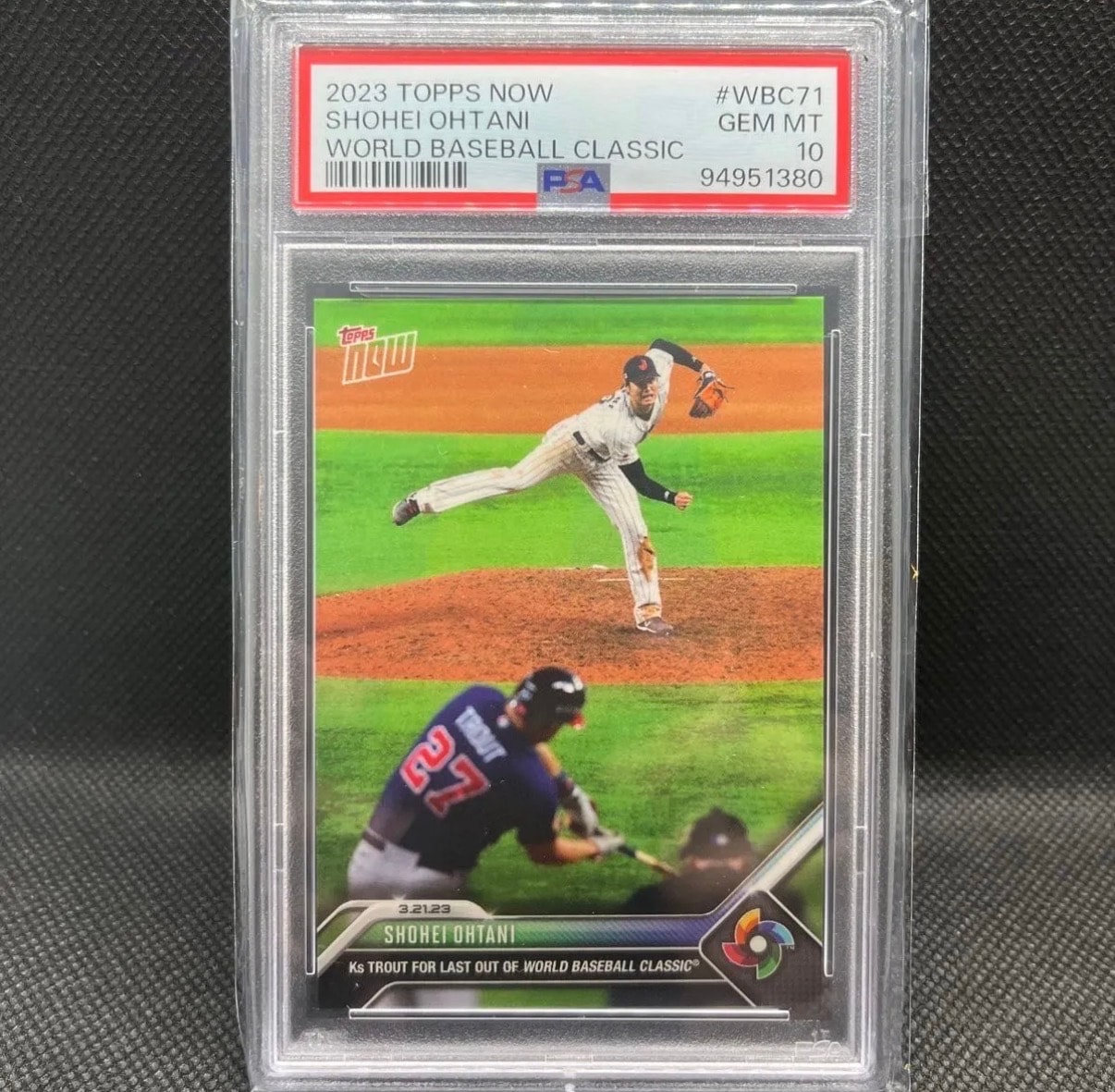 大谷翔平 [71](2023 WBS トップスナウ JPカード)