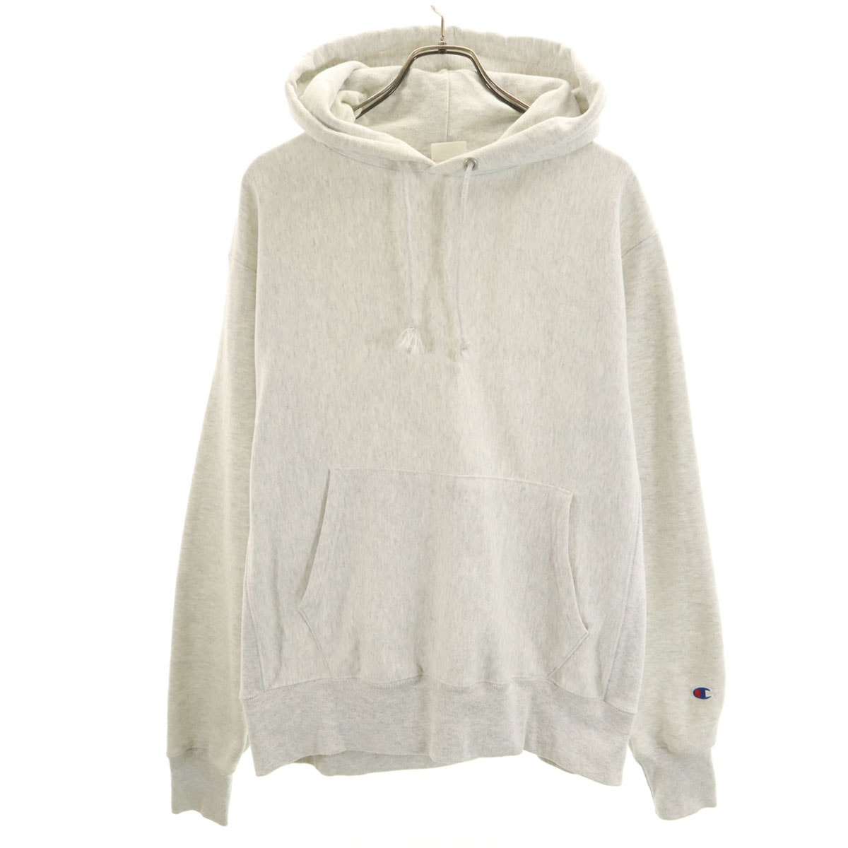 Champion チャンピオン リバースウィーブ 長袖 スウェットパーカー M グレー プルオーバー 裏起毛