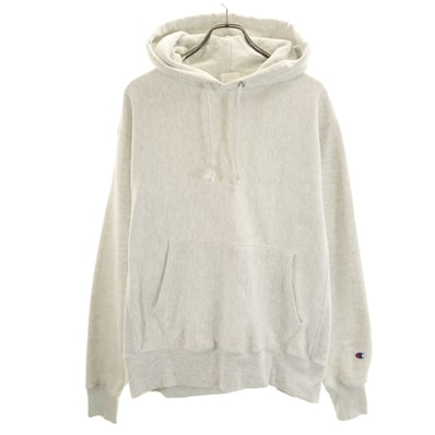 Champion チャンピオン リバースウィーブ 長袖 スウェットパーカー M グレー プルオーバー 裏起毛