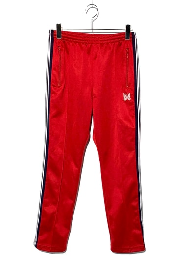 Needles Narrow Track Pant-Poly Smooth Red